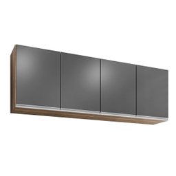Armário Aéreo 1,60m com 4 Portas Cozinha Área de Serviço Lavínia Freijó Grafite - 2