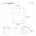 Ver imagem 2 de Assento Sanitário Almofadado Laguna Marfim Para Vaso Hervy