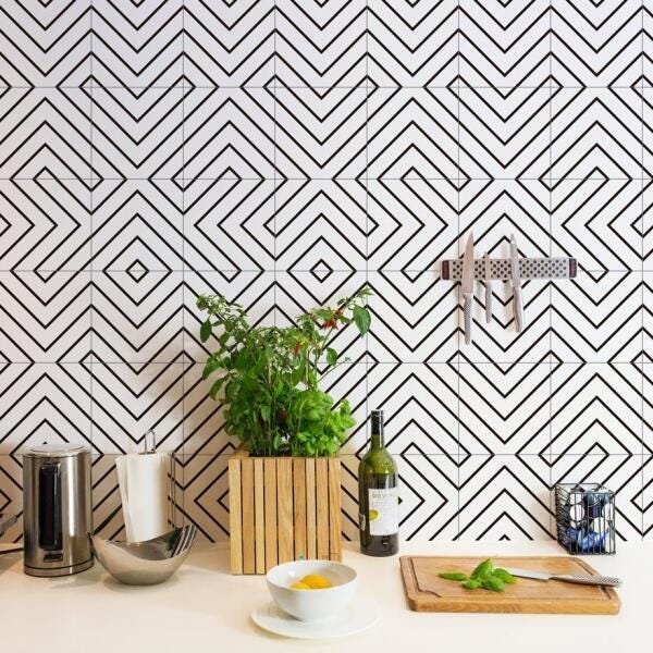 Adesivo de Azulejo Maze Chevron - 45x150 cm - 2