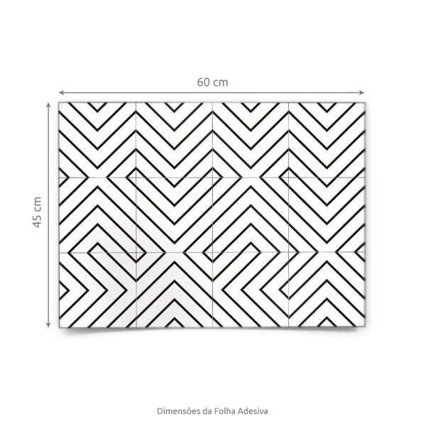 Adesivo de Azulejo Maze Chevron - 45x150 cm - 10