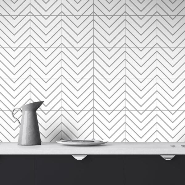Adesivo de Azulejo Zig Zag - 45x150 cm - 1