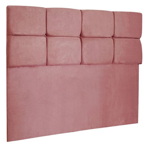 Cabeceira Queen 160cm Nina Suede Rosa Slk Decor Cabeceira Nina