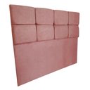 Ver imagem 5 de Cabeceira Queen 160cm Nina Suede Rosa Slk Decor Cabeceira Nina