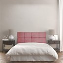 Ver imagem 2 de Cabeceira Queen 160cm Nina Suede Rosa Slk Decor Cabeceira Nina