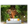 Papel De Parede Animais Tigre Selva 3D 7,50M² Anm201 - 1