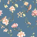 Ver imagem 1 de Papel de Parede Botânica Hf Floral Azul 81185