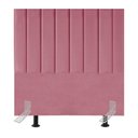Ver imagem 1 de Cabeceira Estofada Cama Casal Box 140 Cm Luísa Suede e Frame Cor:rosa