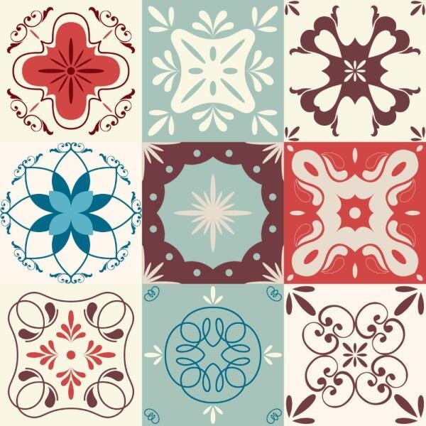 Adesivo de Azulejo Mix - 60x45 cm - 1