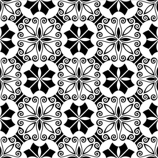 Adesivo de Azulejo Preto e Branco - 60x45 cm - 2