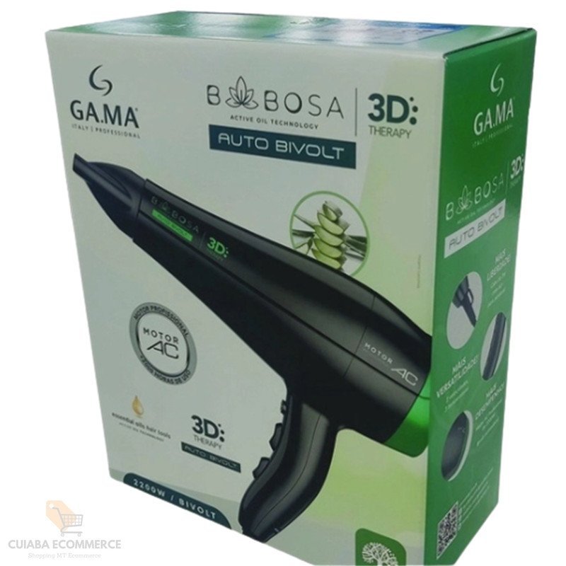 Secador De Cabelo Profissional Babosa 3d 2200w Confortavel