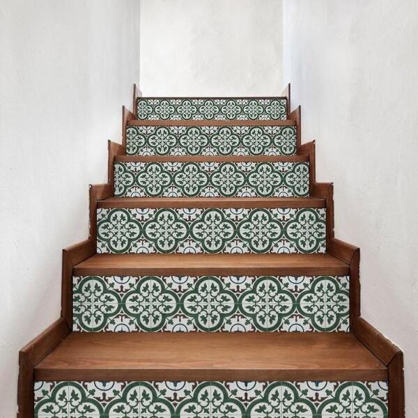 Adesivo de Azulejo Folhas Naturais - 60x45 cm - 1