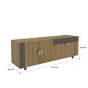 Ver imagem 3 de Rack para TV até 72 Polegadas 173,7cm 3 Portas Meia Lua