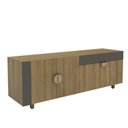 Ver imagem 2 de Rack para TV até 72 Polegadas 173,7cm 3 Portas Meia Lua