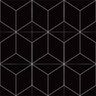 Adesivo de Azulejo Isometric Cube Outline Black - 60x45 cm - 1