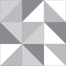 Adesivo de Azulejo Triangulos Cinzas - 45x150 cm - 2