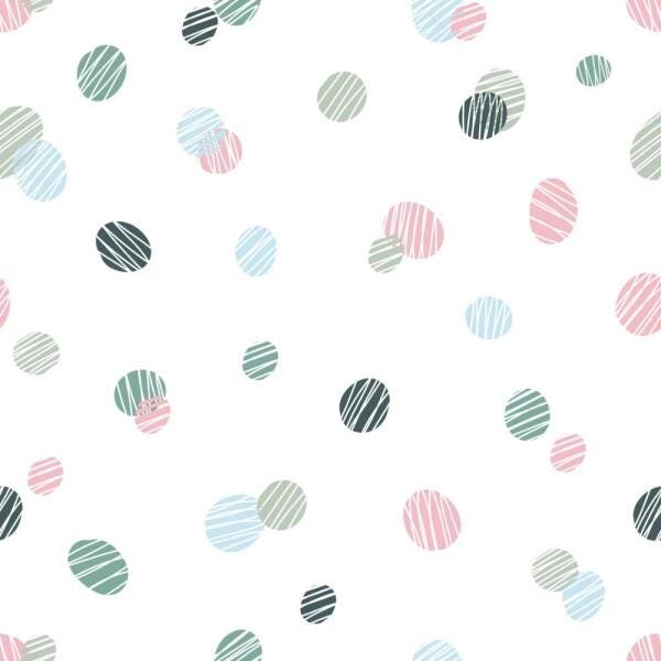 Papel de Parede Adesivo Infantil Carimbo - 45x250 cm - 3