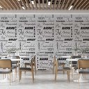 Ver imagem 1 de Papel de Parede Casual Frases Alegres Positivas Gh Papel de Parede 3,5m