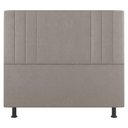 Ver imagem 3 de Cabeceira Cama Box Casal King Size Grace 195cm Suede Bege - Abmaza