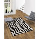 Ver imagem 1 de Tapete Black White Geometric 150x200cm Tapetes São Carlos