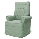 Ver mais imagens de Kit 02 Poltronas de Amamentação e Descanso Com Balanço Laís G05 Veludo Verde - Mpozenato