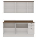Ver imagem 3 de Cozinha Completa 4PÇS 9 Pts 3 Gav Iluminata Branco/Ebano