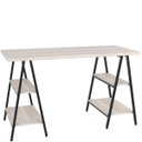 Ver imagem 4 de Mesa para Escritório Estilo Industrial Cavalete Form 135cm Snow - Lyam Decor