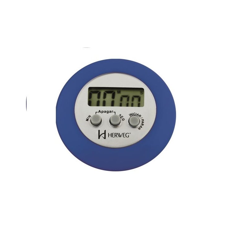 TIMER Temporizador Cronômetro Regressivo Progressivo Azul 3308
