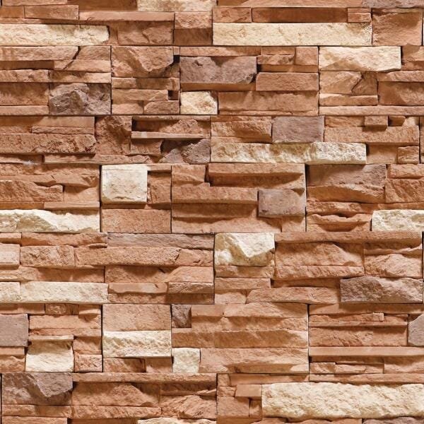 Papel de Parede Adesivo Pedras Rústicas - 45x250 cm - 3