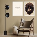 Ver imagem 2 de Kit 2 Quadros Preta Preta Pretinha 33x24cm:madeira Preta