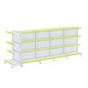 Ver imagem 1 de Gondola Centro 137 Fit Ate 4 Metros 1 Ponta Branco 36b Pe Amarelo