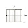 Janela de Correr 2 Folhas C/grade Alumínio Branco 1.00 X 1.20 Linha Modular - Hale - 2