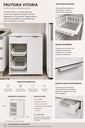 Ver imagem 5 de Fruteira de Cozinha Vitória 2 Cestos Porta Gaveta Multiuso:Branco