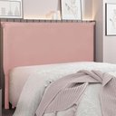 Ver imagem 4 de Cabeceira King 1,95m Veneza Veludo Rosa
