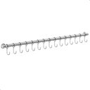 Ver imagem 1 de Porta Utensílios e Talheres 80cm com 15 Ganchos Cromado Fs