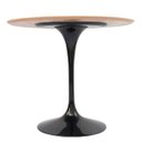 Ver imagem 2 de Mesa de Jantar Tulipa Saarinen Redonda 140 Cm Tampo Imbuia Base Preta Linn Design Decor Mesa de Jant