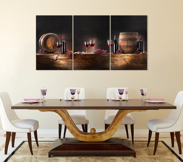 Quadro Decorativo 122x60 Sala Cozinha Vinho Wine Gourmet - 4