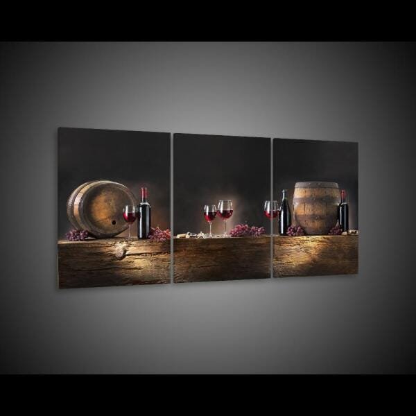 Quadro Decorativo 122x60 Sala Cozinha Vinho Wine Gourmet - 6