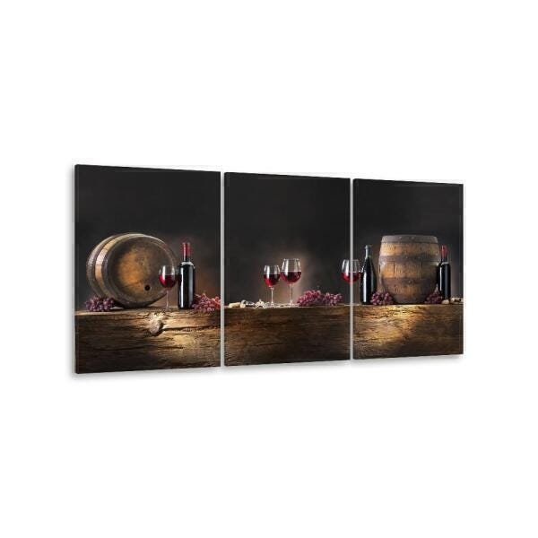 Quadro Decorativo 122x60 Sala Cozinha Vinho Wine Gourmet - 7