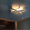 Ver imagem 3 de 1x Arandela Led Efeito Decorativa Parede Teto 5w 15cm Branca 110V St154