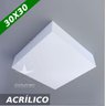 Plafon de Sobrepor Acrilico 30x30 Luminária de Teto para 3 Lâmpadas - Starlumen St30030 - 3