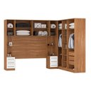 Ver imagem 4 de Quarto Casal Modulado Irlanda 7 Peças (3 Armários + 1 Ponte Aérea + 3 Complementos) Qcm159