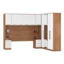 Ver imagem 3 de Quarto Casal Modulado Irlanda 7 Peças (3 Armários + 1 Ponte Aérea + 3 Complementos) Qcm159