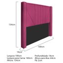 Ver imagem 3 de Cabeceira Queen Minsk P02 160 cm para cama Box Suede - Doce Sonho Móveis CABECEIRA QUEEN CABECEIRA E