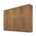Ver imagem 1 de Guarda Roupa Casal 100% Mdf 6 Portas 8 Gavetas - Robust -cumaru - Móveis Novo Horizonte