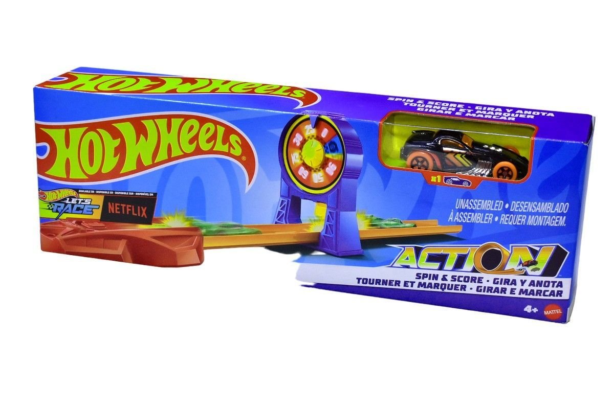 Hot Wheels Let´s Race - Pista de Acrobacias - Girar e Marcar - 2