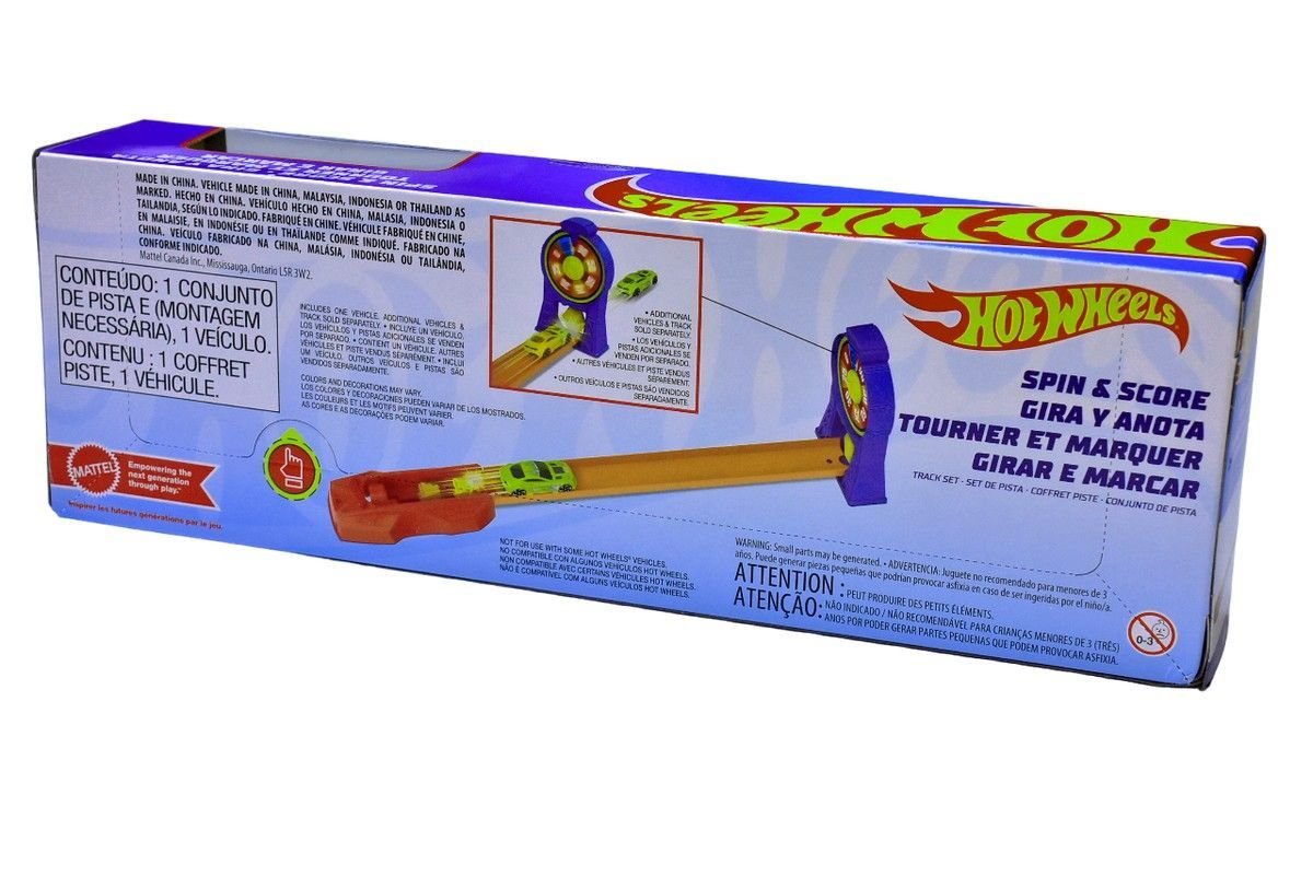 Hot Wheels Let´s Race - Pista de Acrobacias - Girar e Marcar - 3