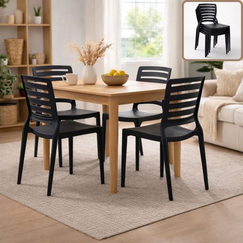 Conjunto Cadeiras Tramontina Original Polipropileno Comércio