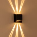 Ver imagem 5 de 2x Arandela Box Cubo Pequena 6 Fachos PRETA + Led G9 5w 3000k St1317