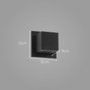 Ver imagem 2 de 2x Arandela Box Cubo Pequena 6 Fachos PRETA + Led G9 5w 3000k St1317