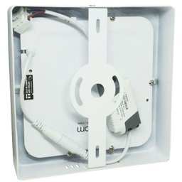 Kit 4 Luminária Painel Plafon LED Sobrepor Quadrado 12W 17x17 Branco Frio 6500K Slim Bivolt Exbom - 3